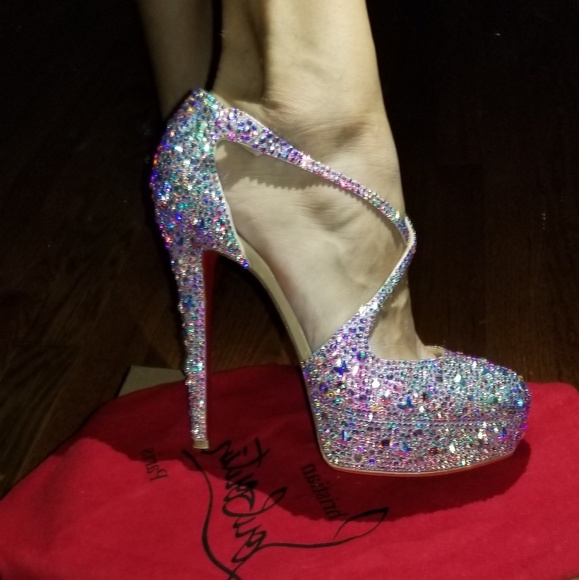 Christian Louboutin Shoes - Christian louboutin borghese Swarovski heels